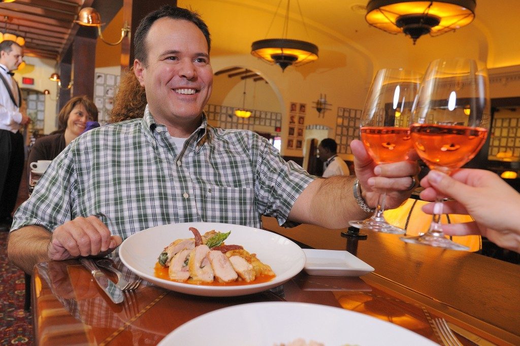 Hello, Hollywood – Dine like a celebrity in the Golden Age of Hollywood at The Hollywood Brown Derby at Disney’s Hollywood Studios. This gourmet American cuisine restaurant is an authentic replica of the original Brown Derby that was a longstanding Hollywood landmark. The menu features world-famous Cobb salad, steaks, seafood, pasta specialties and fine international wines. Disney’s Hollywood Studios is one of four theme parks at Walt Disney World Resort in Lake Buena Vista, Fla. (Scott Miller, photographer)