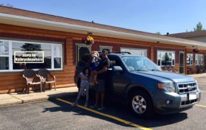 Surviving a road trip with your kids. Ready to leave Batchawana Bay in Ontario #roadtrips #roadtripswithkids #roadtrippin #lpkids #wearetravelmums #familyadventures #holidayswithkids #travelwithkids #mytinyatlas #northernontario #batchawanabay