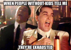 silly parenting meme about sleep