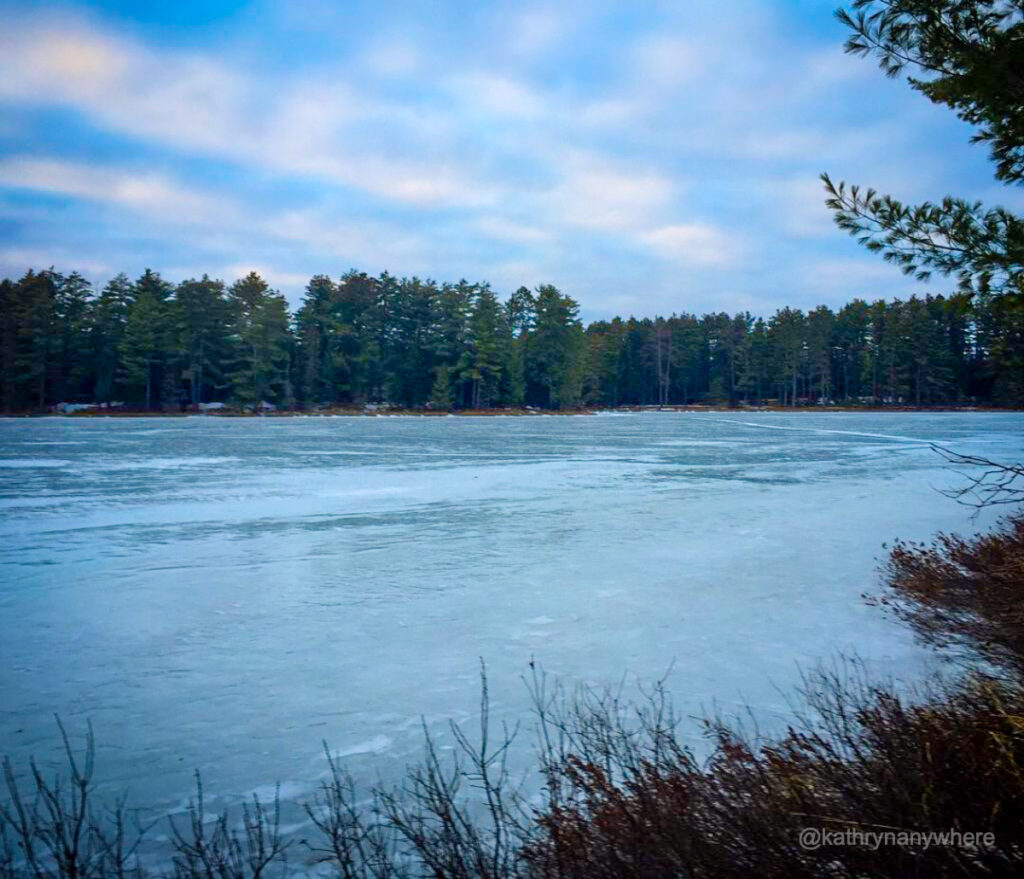 Mew Lake in March at Algonquin Provincial Park