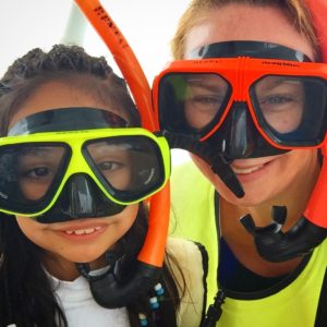 about to go snorkling at Beaches Resorts