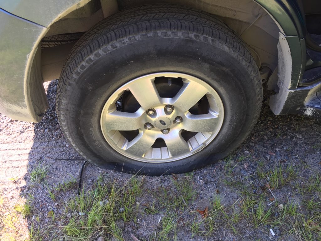 Flat tire ford escape