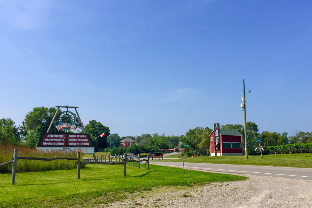 street between where i stayed and the winery