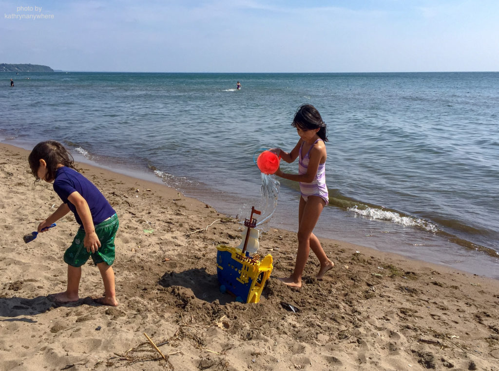 toronto kids at turkey point beach