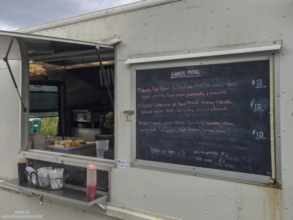 Luxury Family Glamping Ontario, food truck lunch menu