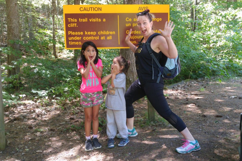 Epic Hikes With Kids - BARRON CANYON TRAIL, this trail visits a cliff #discoverON #exploremore #barroncanyontrail #algonquinpark #getoutside #liveoutdoors #ontarioparks #welivetoexplore #familytravelblogger #hikingwithkids #kidswhohike #hikingmom