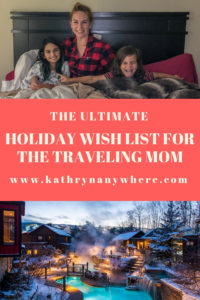 The ULTIMATE HOLIDAY WISH LIST for the Traveling Mom #travelingmom #holidaywishlist #mompresents #fitkickslife #landsend #prana #coveredgoods #scandinaviespa #nordicspa #planeticket #giftguide #stockingstuffers #presentsformom