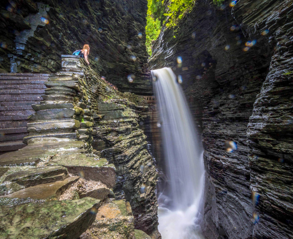 KathrynAnywhere hiking Watkins Glen Gorge Trail