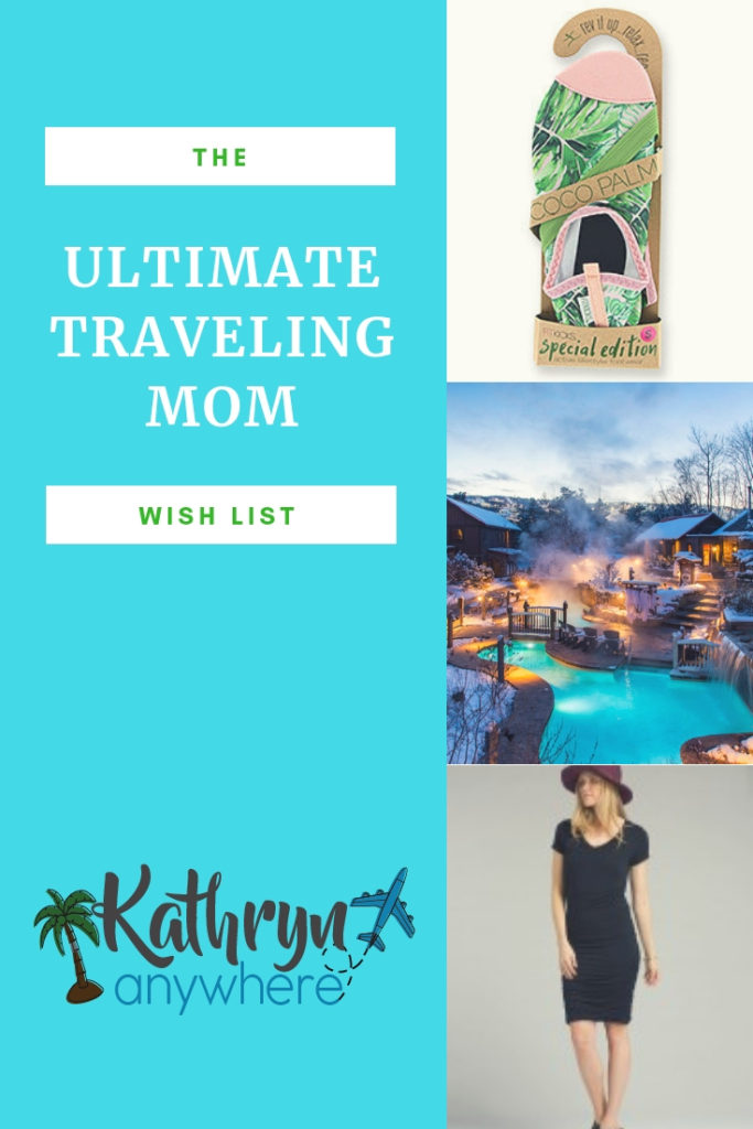 The Ultimate Holiday Wish List For The Traveling Mom #travelingmom #holidaywishlist #mompresents #fitkickslife #landsend #prana #coveredgoods #scandinaviespa #nordicspa #planeticket #collingwood #stockingstuffers 