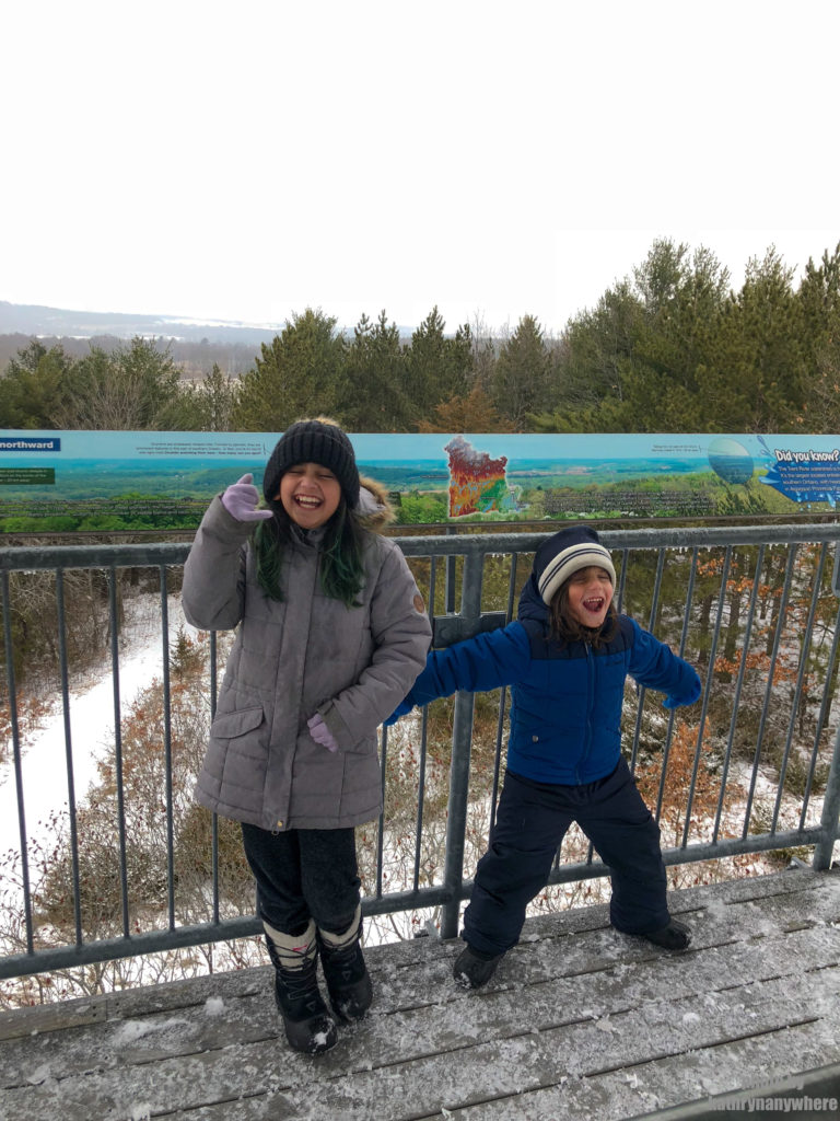 My kids on the Sager Conservation Tower #sagerconservationarea #womenwhohike #wanderlust #getoutstayout #letsgosomewhere #exploretocreate #kidswhohike #theoutbound #thosewhostray #traveldeeper #observationtower #neverstopexploring #exploreclub #conservationarea #sagerconservation #yourstodiscover #discoverON #kidswhoexplore