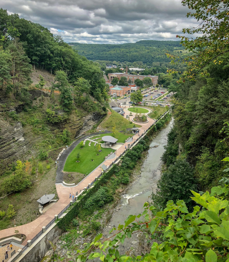 Watkins Glen State Park, New York, Gorge Trail entrance from above