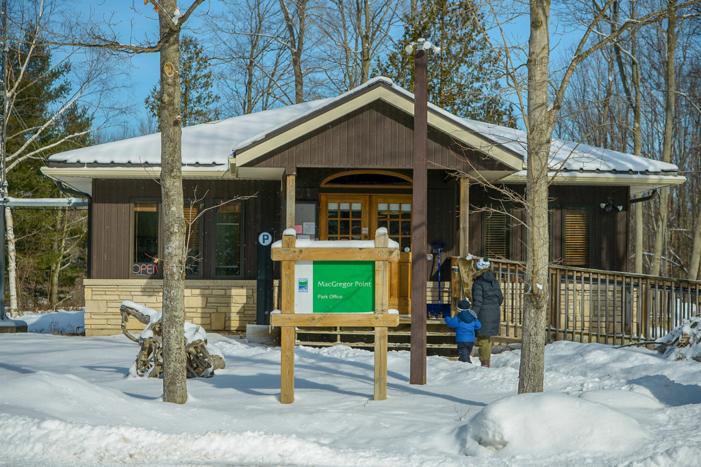 Little Man and I walking up to the camp office in the snow at MacGregor Point Provincial Park to get checked in #findyourselfhere #macgregorpointprovincialpark #macgregorpoint #macgregorpp #ontarioparks #yurtcamping #wintercamping #outdoors #adventureparenting #portelgin #brucepeninsula PHOTO BY BRIAN TAO, LUXOGRAPHY 2019
