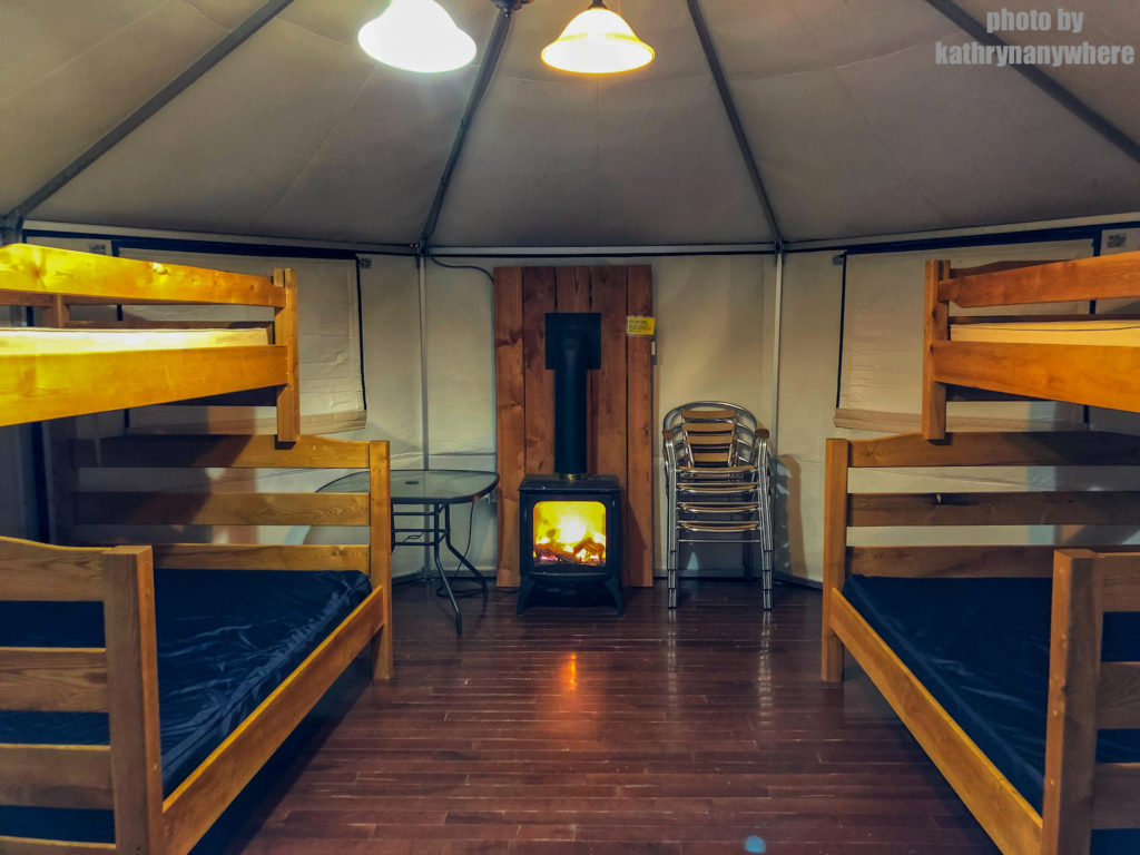 Inside yurt #60 winter camping at MacGregor Point Provincial Park in February #findyourselfhere #macgregorpointprovincialpark #macgregorpoint #macgregorpp #ontarioparks #yurtcamping #wintercamping #outdoors #adventureparenting #portelgin #brucepeninsula
