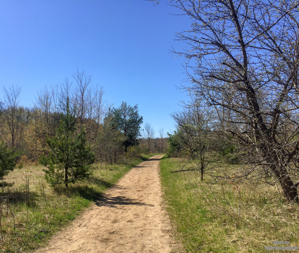 One of the hiking trails at Mono Cliffs Provincial Park