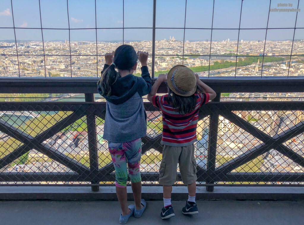 View of the 1st arrondissement in Paris from the Eiffel Tower