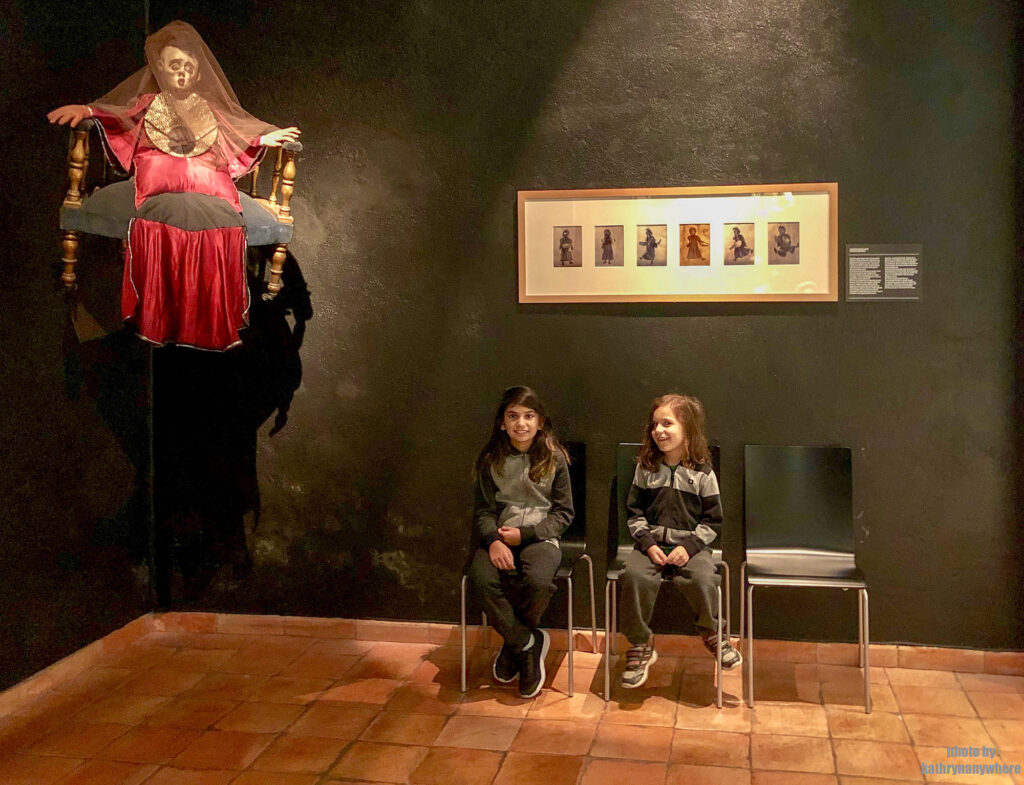Terrifying floating puppet at the Marionette Museum in Lisbon