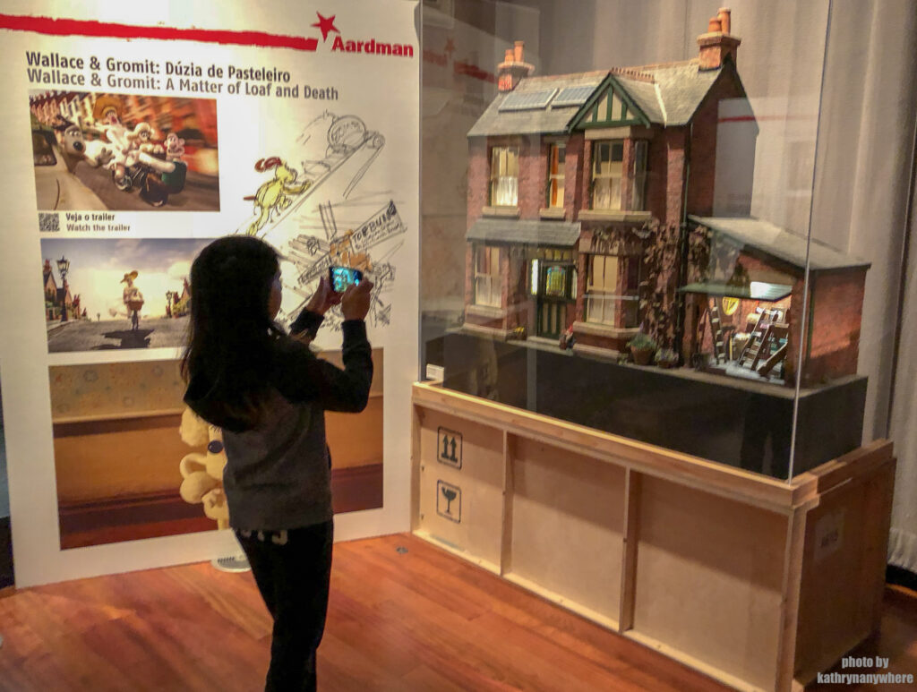 Wallace and Gromit set from Aardman Studios in Lisbon