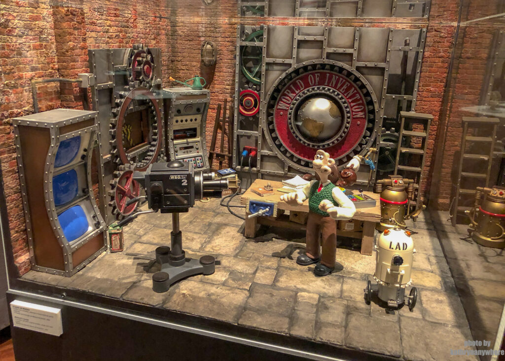 Wallace and Gromit set from Aardman Studios in Lisbon