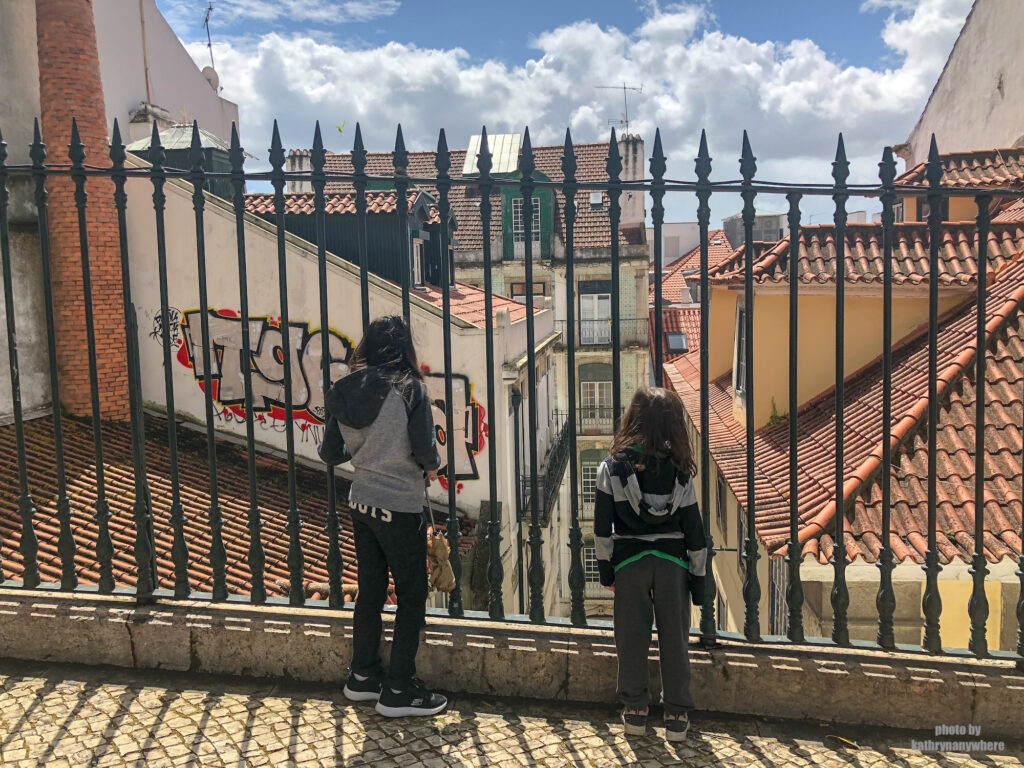 We walked through the streets of Alfama up the hill to Castelo Sao Jorge in Lisbon