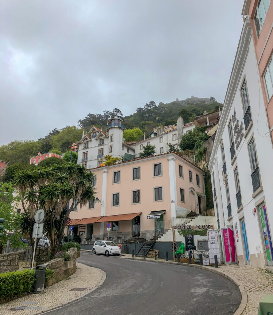 middle of the town in picturesque Sintra, Portugal