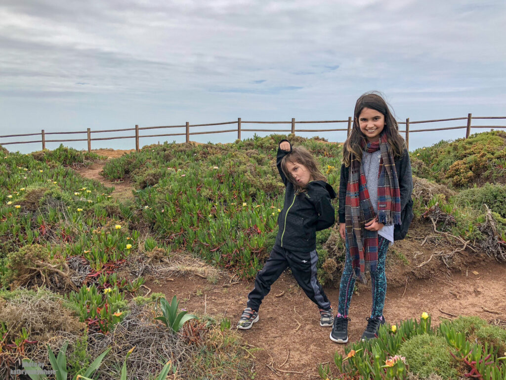 My kids at Cabo da Roca