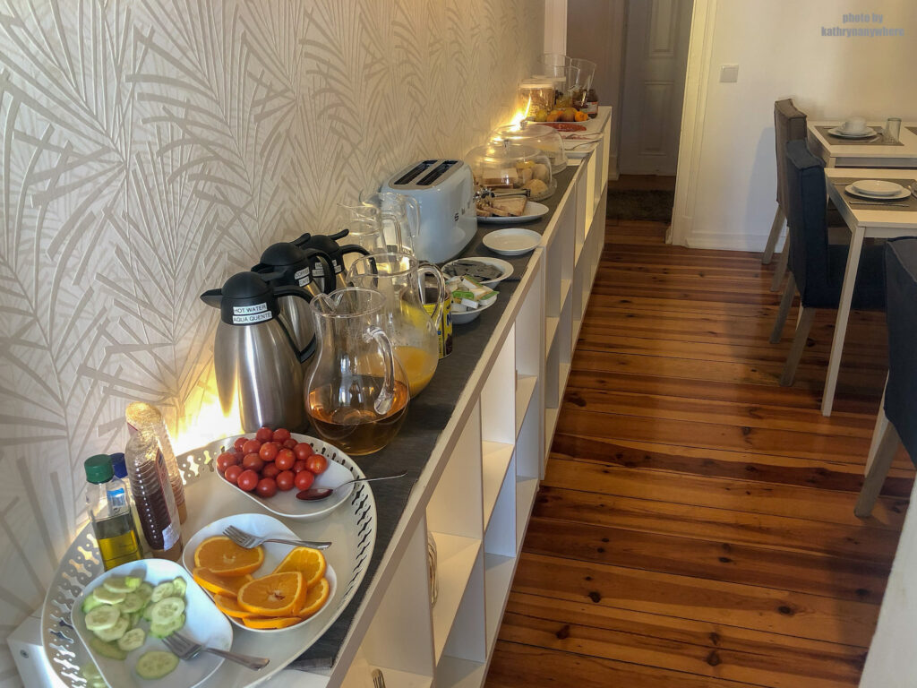 breakfast at City Lofts Guesthouse in Lisbon