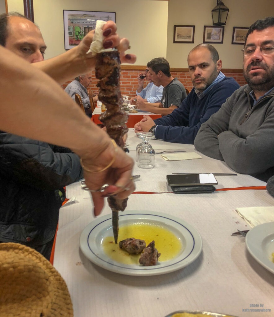 the "beef tower" at Restaurante SoaJeiro in Lisbon, Portugal
