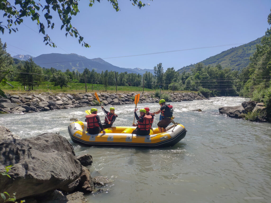 Little bit of Isère River orientation before we take off rafting from Bourg Saint Maurice