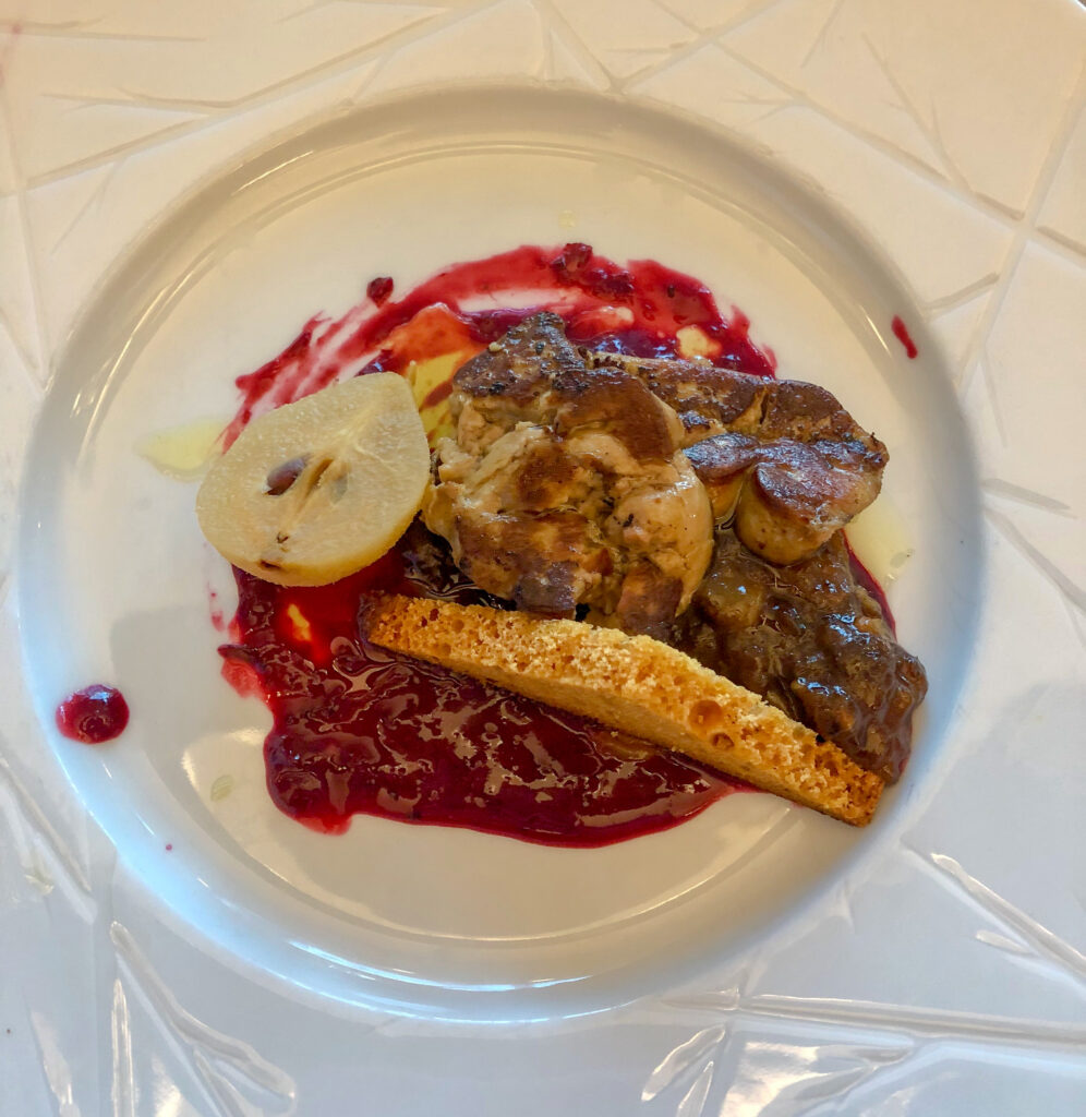 Foie gras from the buffet