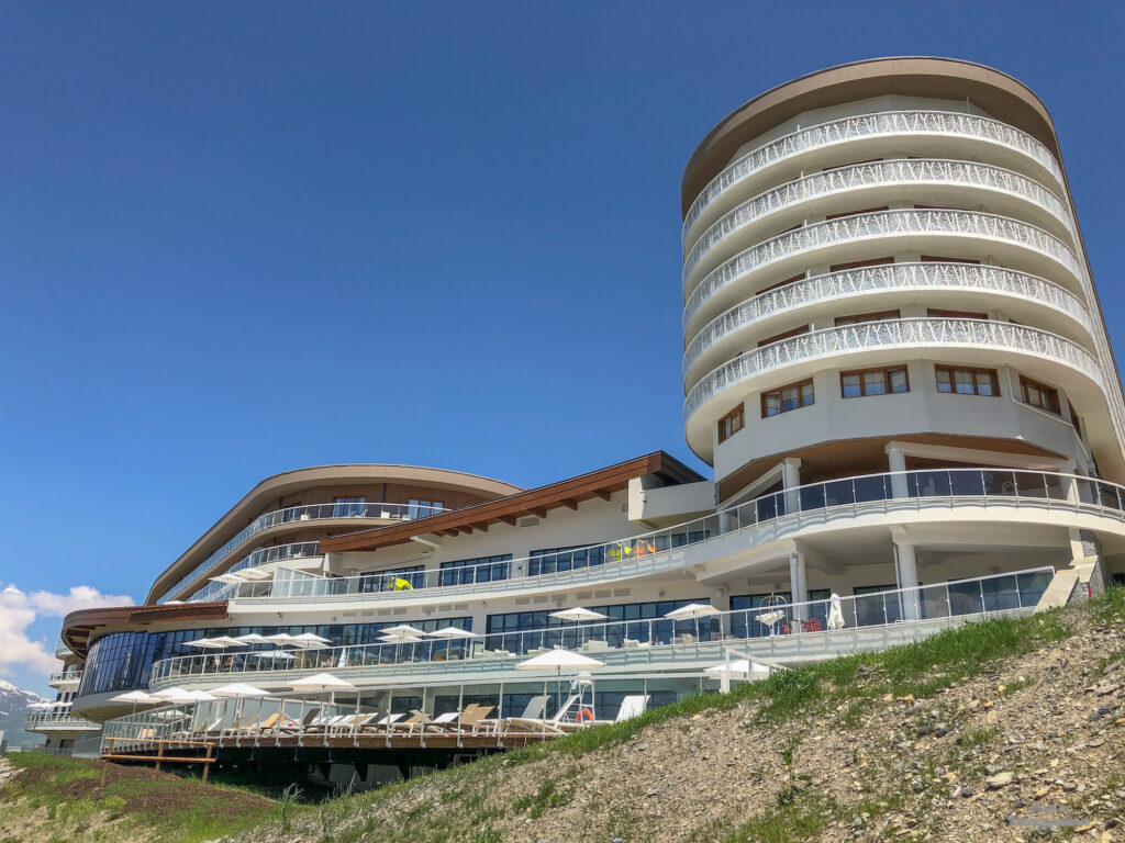 Exterior grounds of Club Med Les Arcs Panorama