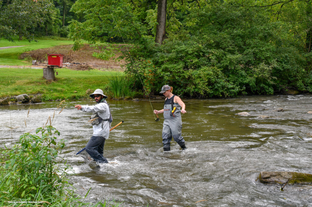Spruce Creek, PA Fly Fishing. Photo by Ed Stoddard / Visit Penn State / State College / Communications Director Central PA Convention & Visitors Bureau www.visitpennstate.org
