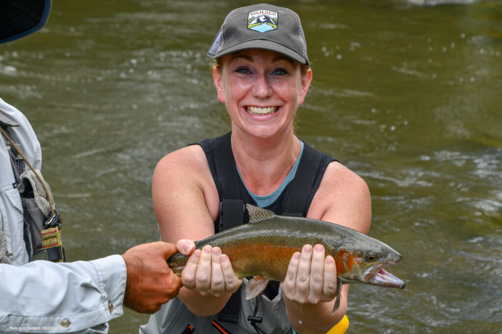 The trout I caught. Photo by Ed Stoddard / Visit Penn State / State College / Communications Director Central PA Convention & Visitors Bureau www.visitpennstate.org