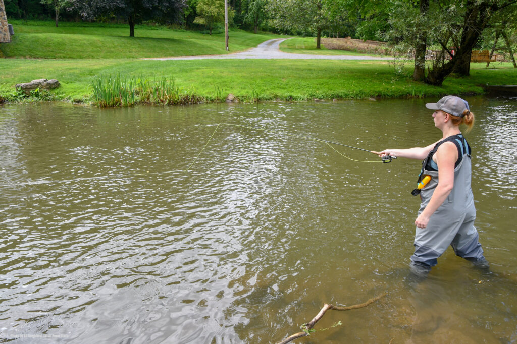 Spruce Creek, PA Fly Fishing. Photo by Ed Stoddard / Visit Penn State / State College / Communications Director Central PA Convention & Visitors Bureau www.visitpennstate.org