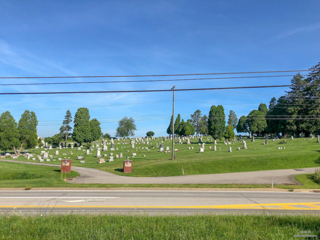 Photo of the graveyard next door to Fairfield Inn and Suites in Slippery Rock, PA