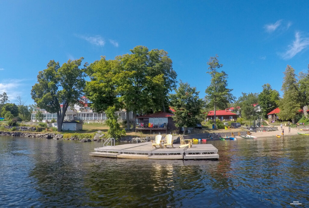 Wide of the resort taken from Stoney Lake