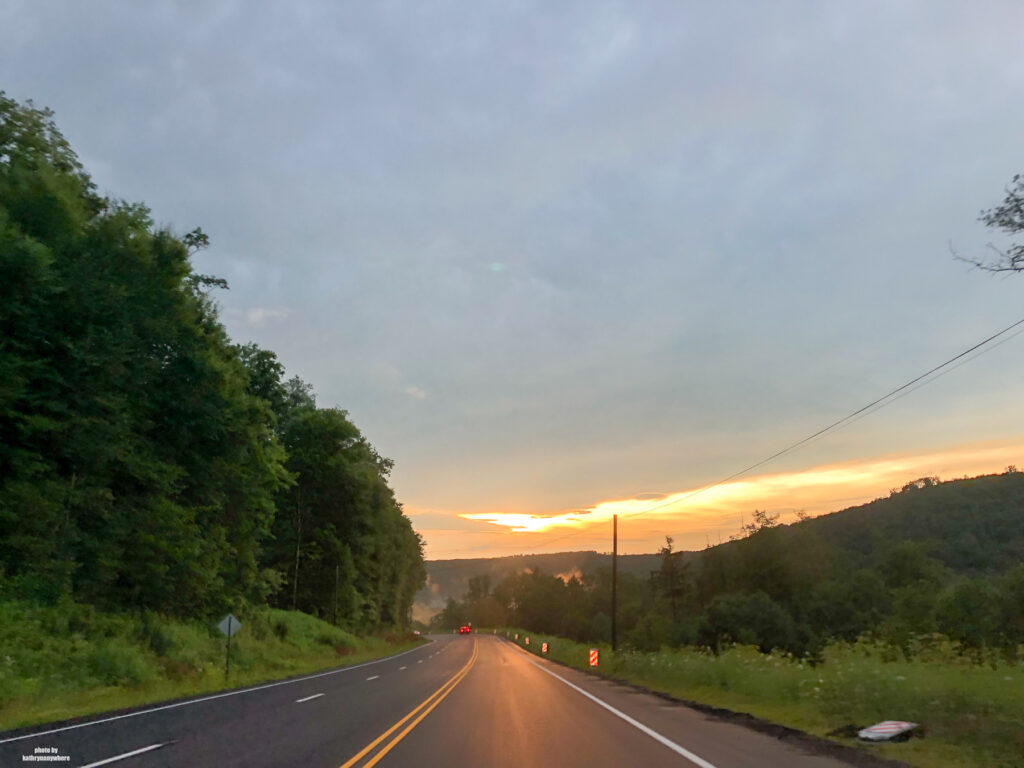 driving home to Toronto, away from Raystown Lake Region