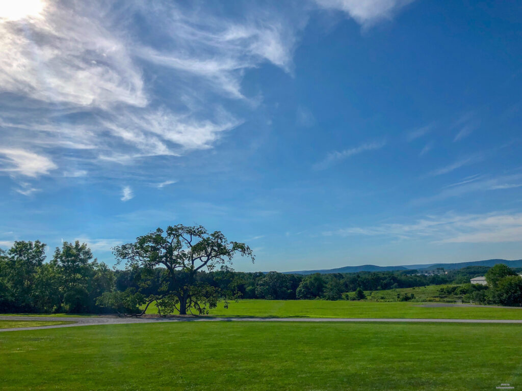 Beautiful blue skies in Pennsylvania. Taken on the grounds of Penn State.