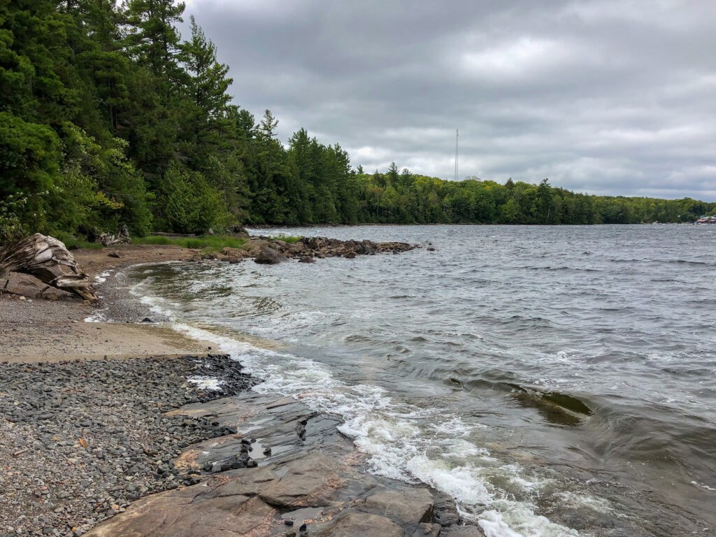 We launched for Serpentine Lake Loop at Anstruther Lake, Rd Access Point 5 in Kawartha Highlands Provincial Park.