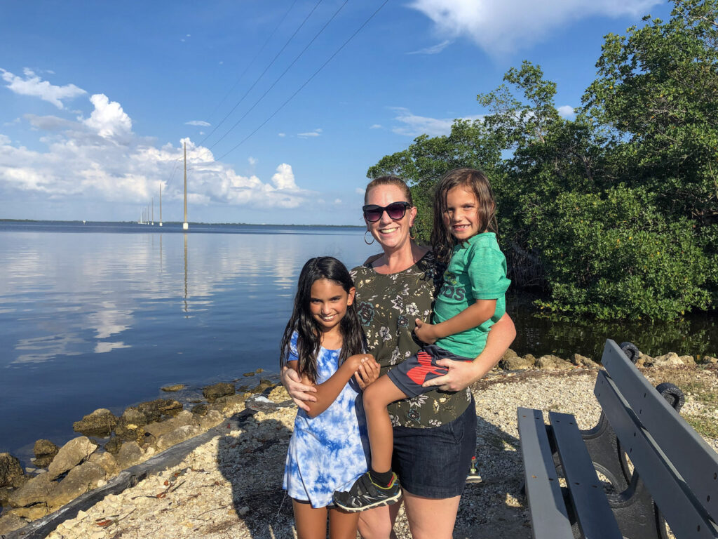 KathrynAnywhere and her kids at the Ding Darling Wildlife Refuge