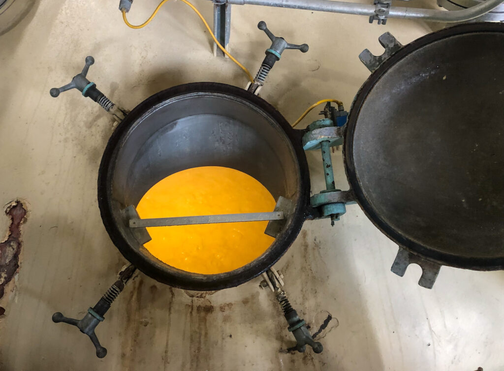 The Mash in J.P. Wiser's distillery