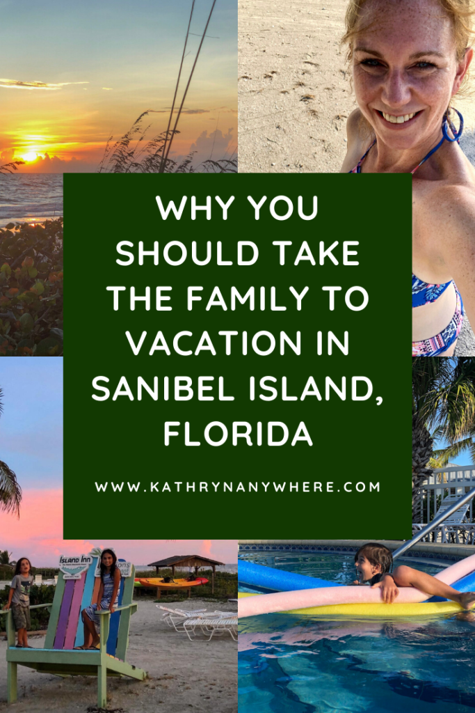 Why you should take a family vacation on Sanibel Island. Enjoy sunsets, shelling, abundant wildlife and birding, great ice cream, and more! #sanibelisland #floridavacation #southwestflorida #visitflorida #nationalwildliferefuge #periwinklepark #sanibel #shells #famiytravel #familyfriendly #familyespaces