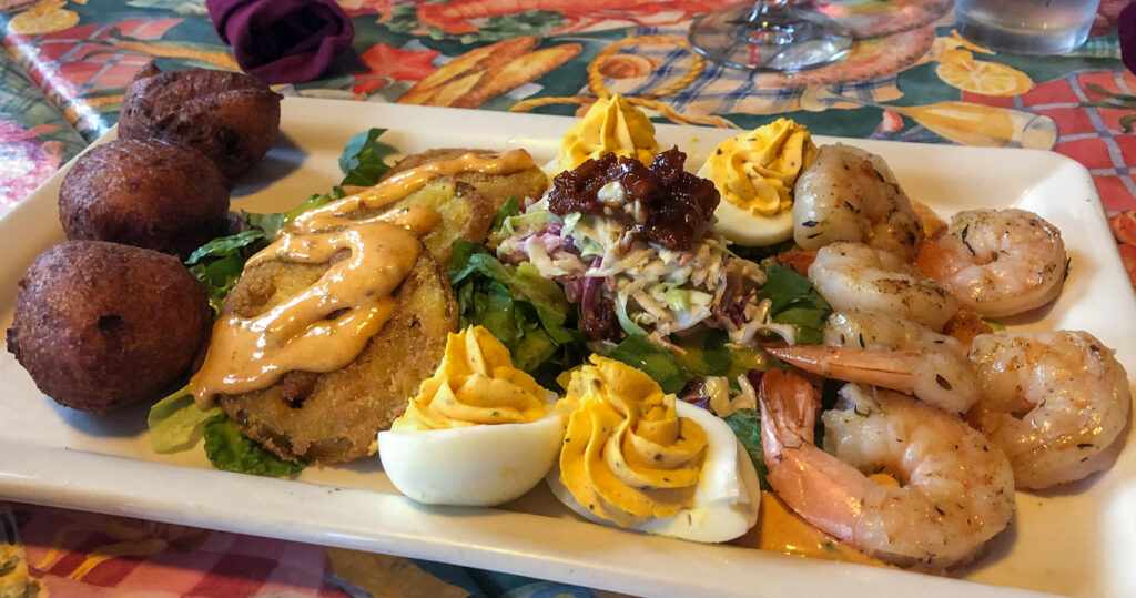 Sampler plate at Dick and Jenny's on Grand Island, NY