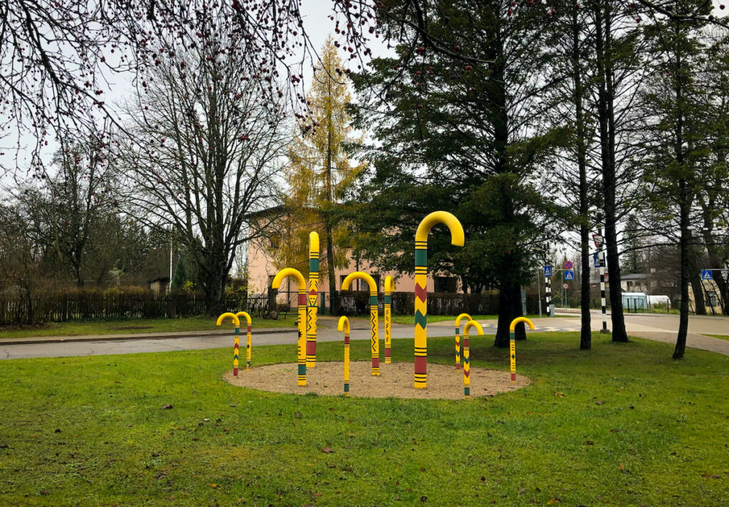 walking stick park in sigulda, latvia