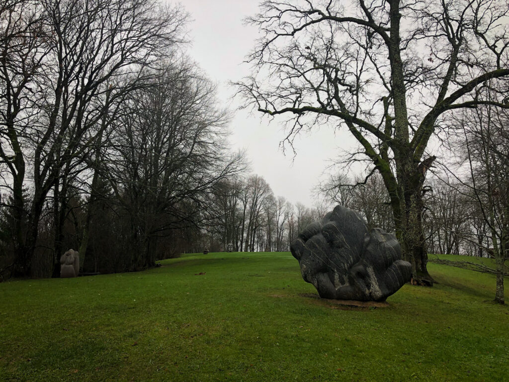 One of the not to be missed areas in the reserve is the hill of Folksongs, Latvia folk song sculptures 