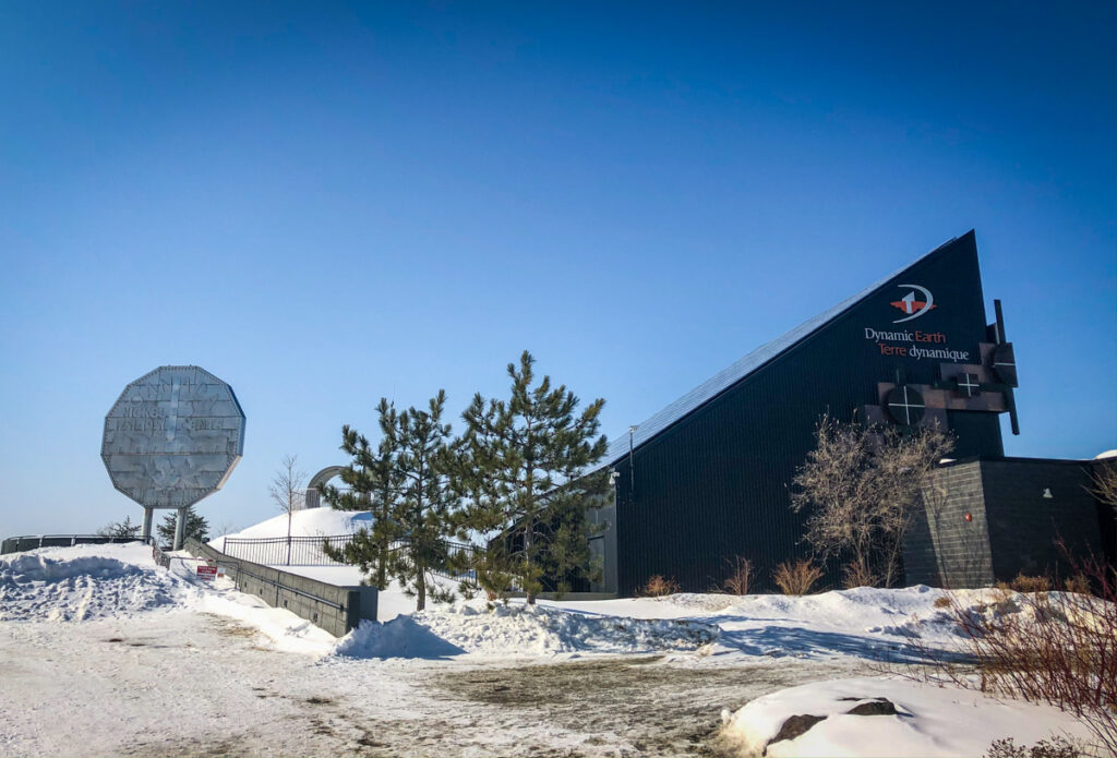 Sudbury Winter Activities go inside to Dynamic Earth and The Big Nickel in Sudbury, Ontario