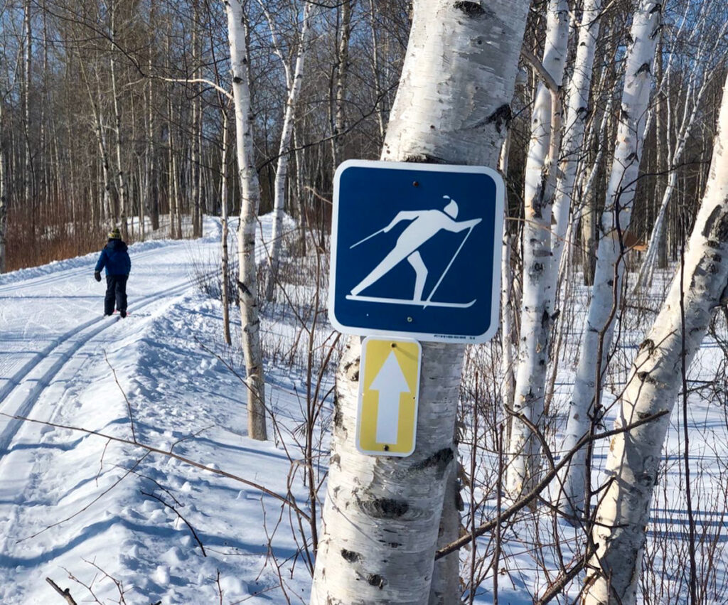 Sudbury Winter Activities kid country skiing in Kivi Park