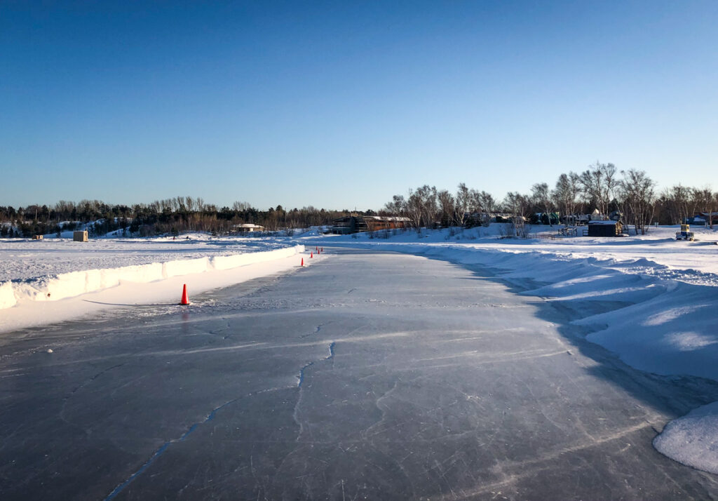 Sudbury Winter Activities - Ramsay Lake skate trail