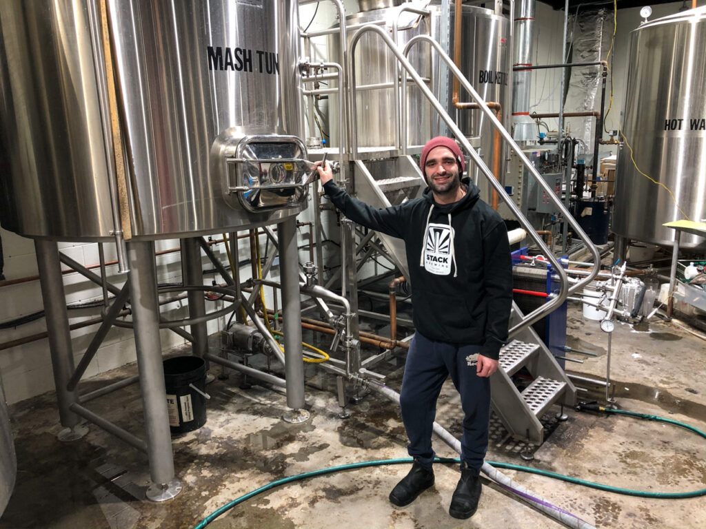 Brewmaster Brenden at Stack Brewhouse in Sudbury