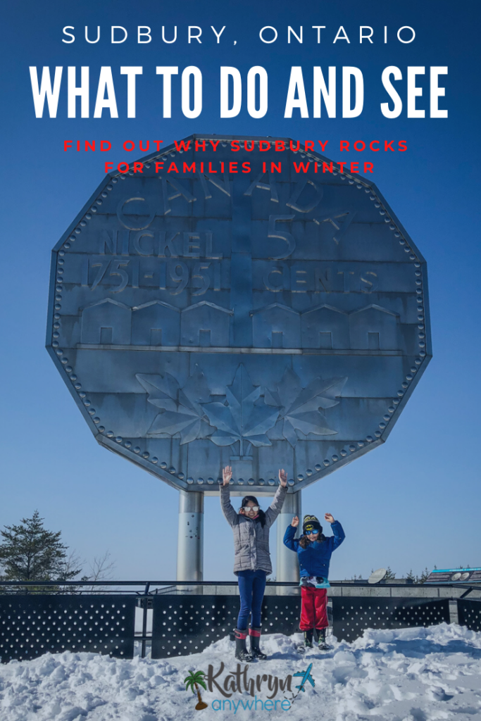 Sudbury Winter Activities For Families. What to see and do in Sudbury. Big Nickel at Dynamic Earth in Sudbury, Ontario with my kids