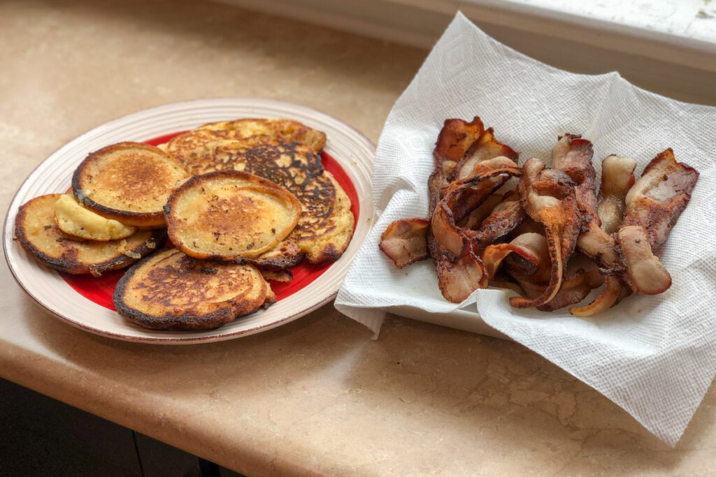 pancakes cooked in bacon grease from TruLocal